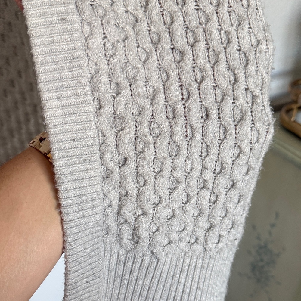 Universal Thread Light Gray Knit Cardigan, 3X - Picture 6 of 9